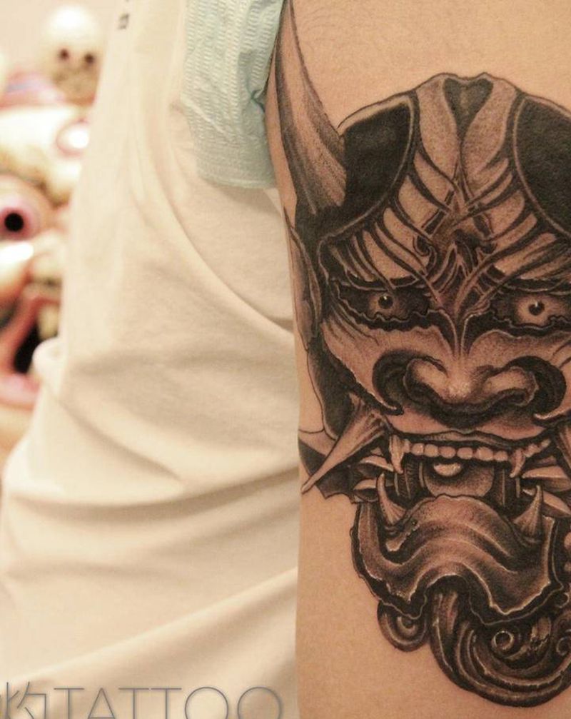 未完成般若纹身图片_手臂纹身图案