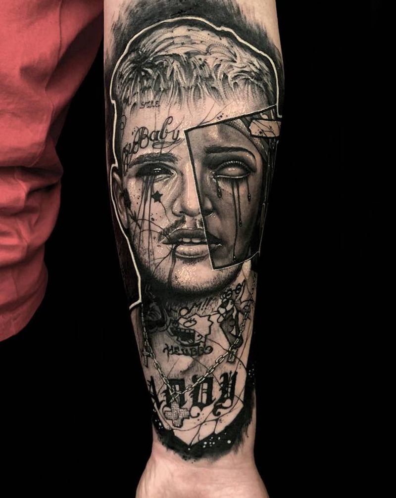 T-one.纹身图片_手臂欧美写实纹身图案