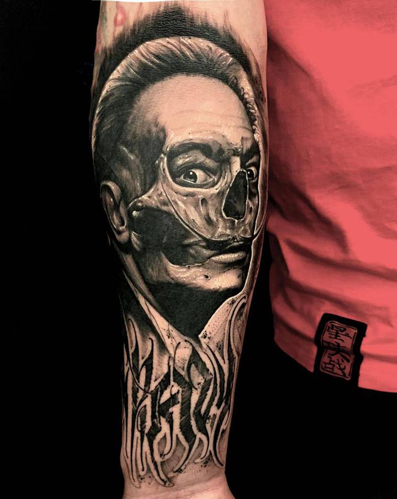 T-one纹身图片_手臂欧美写实纹身图案