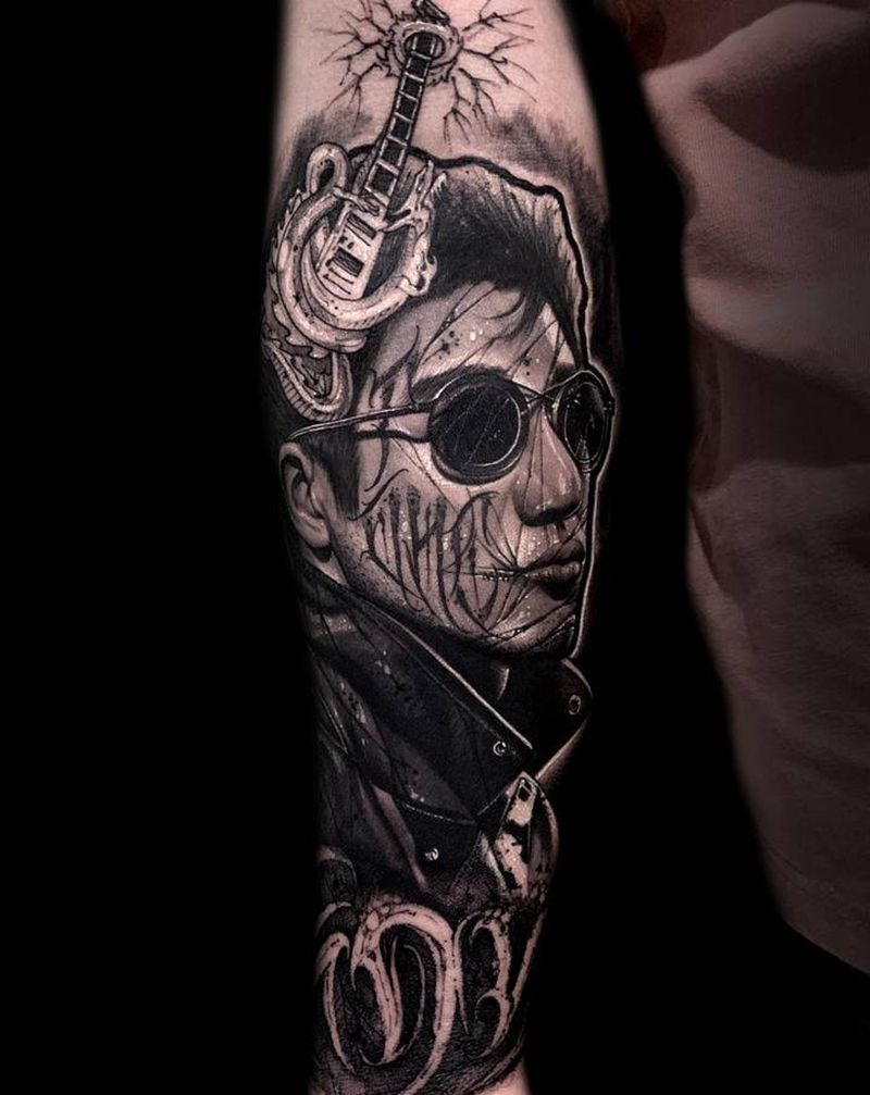 T-one纹身图片_手臂欧美写实纹身图案