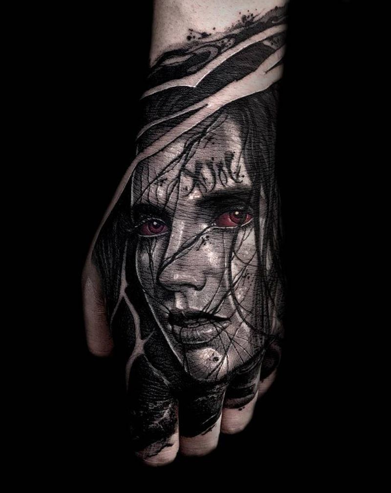 T-one.纹身图片_手部欧美写实纹身图案