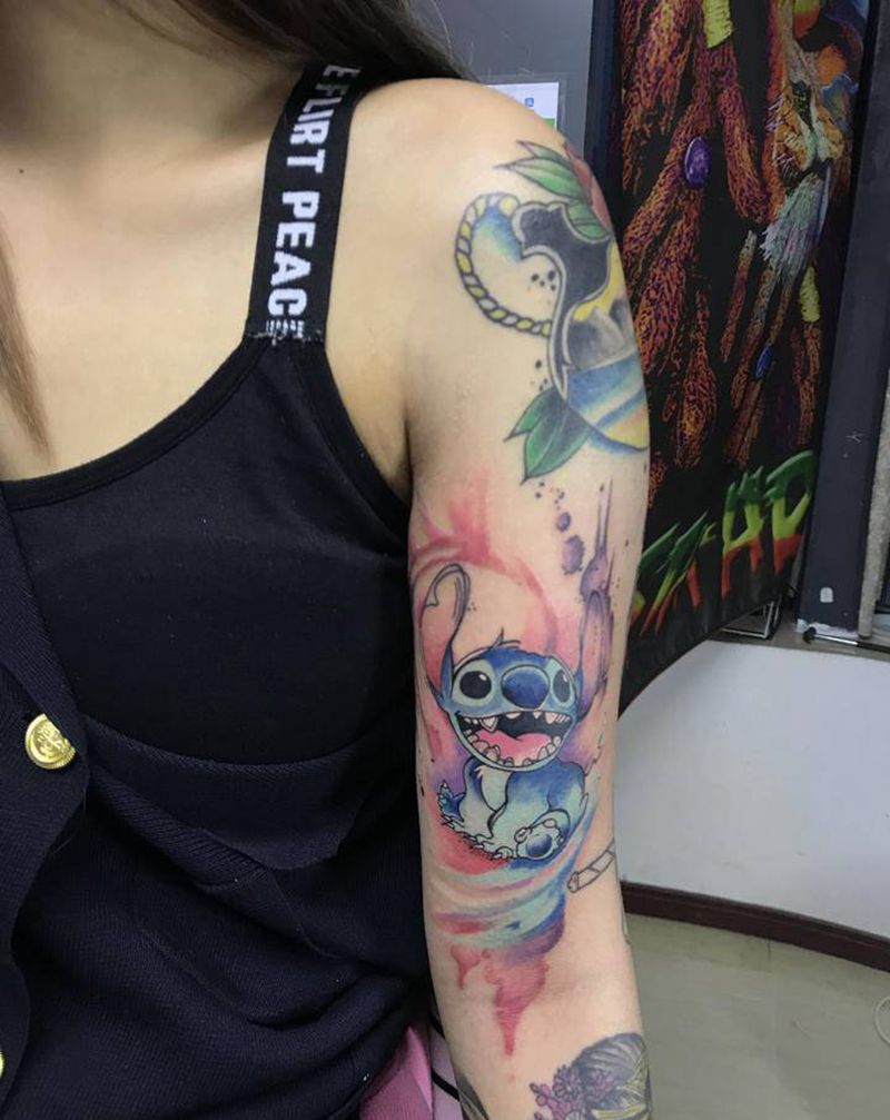 卡通纹身图片_手部纹身图案