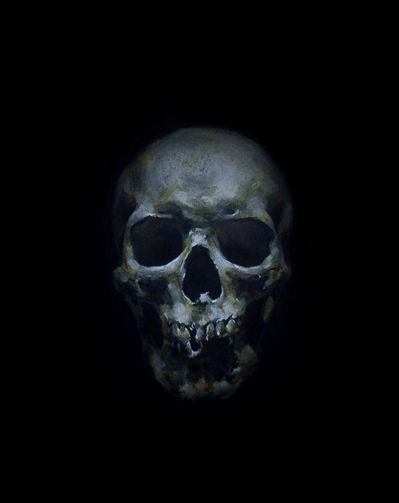 骷髅纹身图片_手部纹身图案