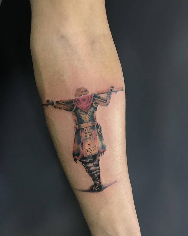 至尊宝纹身图片_手臂纹身图案