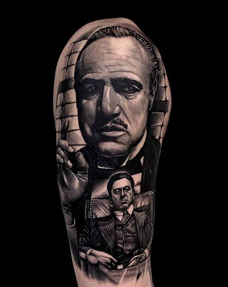 T-one纹身图片_手臂欧美写实纹身图案