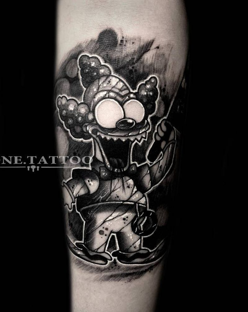 T-one纹身图片_腿部手臂欧美写实暗黑纹身图案