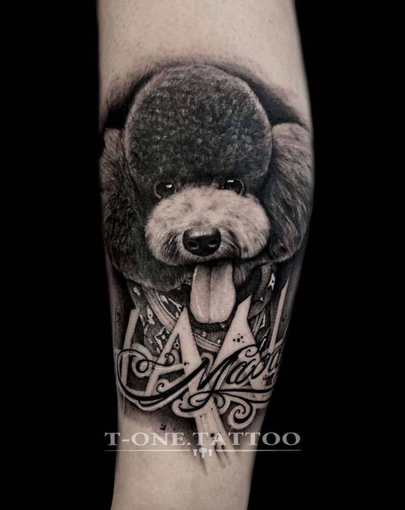 T-one纹身图片_腿部手臂欧美写实暗黑原创纹身图案