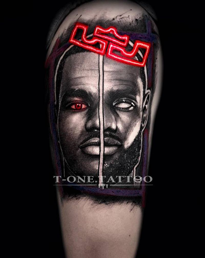 T-one纹身图片_手臂欧美写实暗黑纹身图案