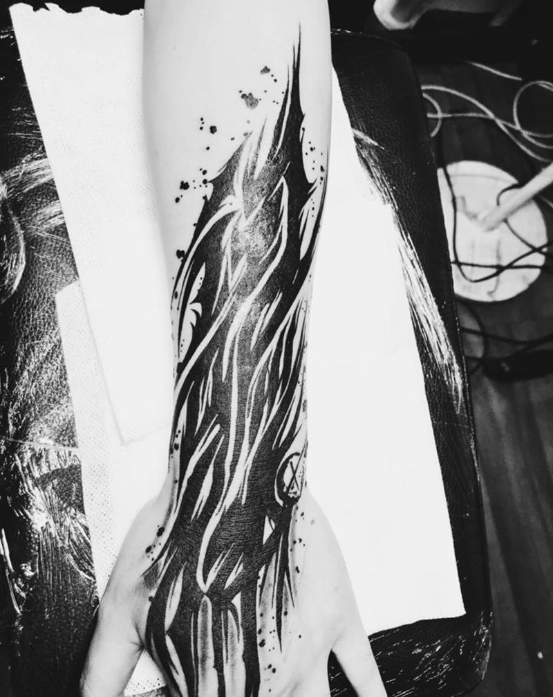 暗黑纹身图片_手臂纹身图案