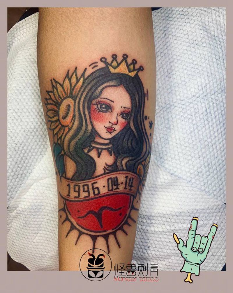 灿烂如画纹身图片_手臂纹身图案