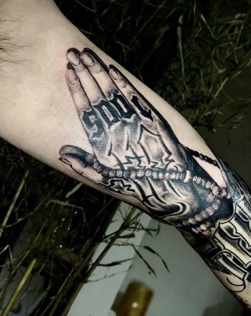 手纹身图片_手臂欧美写实纹身图案