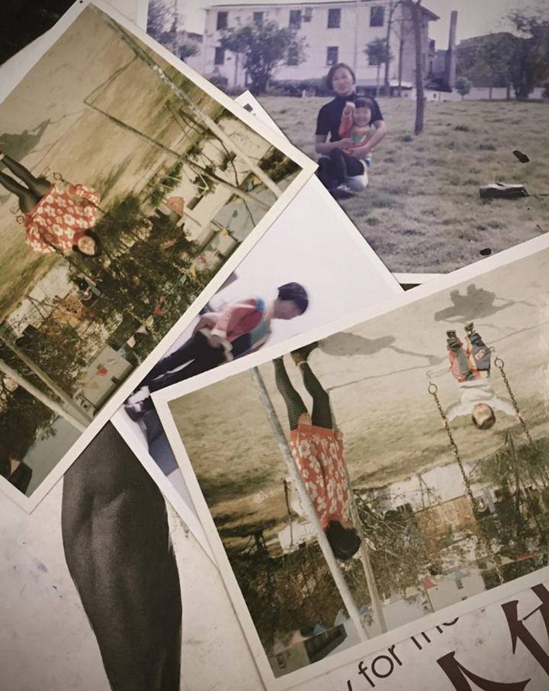 老照片纹身图片_手臂欧美写实母亲回忆老照片纹身图案