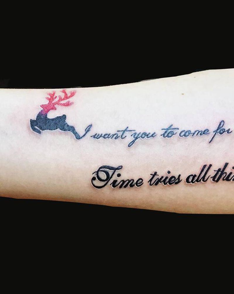 英文纹身图片_手臂花体字纹身图案