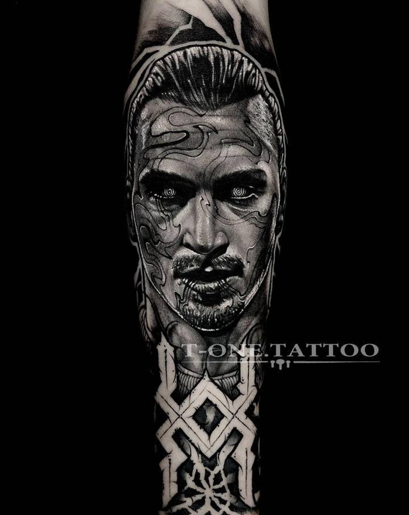 T-one纹身图片_手部欧美写实暗黑纹身图案