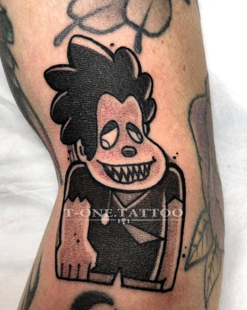 T-one Tattoo纹身图片_手臂卡通纹身图案