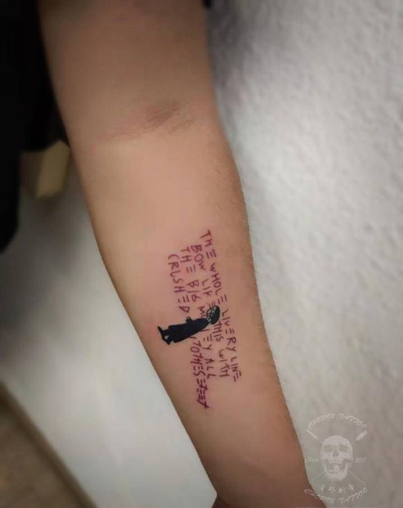 客人自带图一枚纹身图片_手臂纹身图案