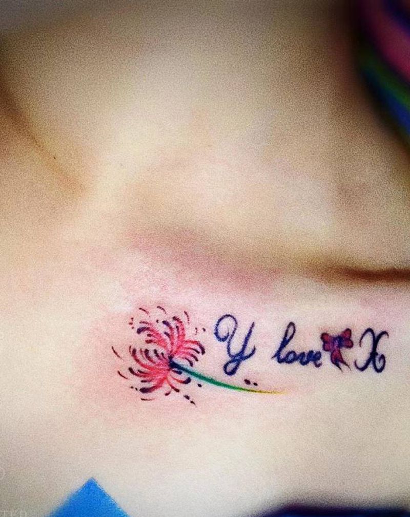 锁骨加个彼岸花