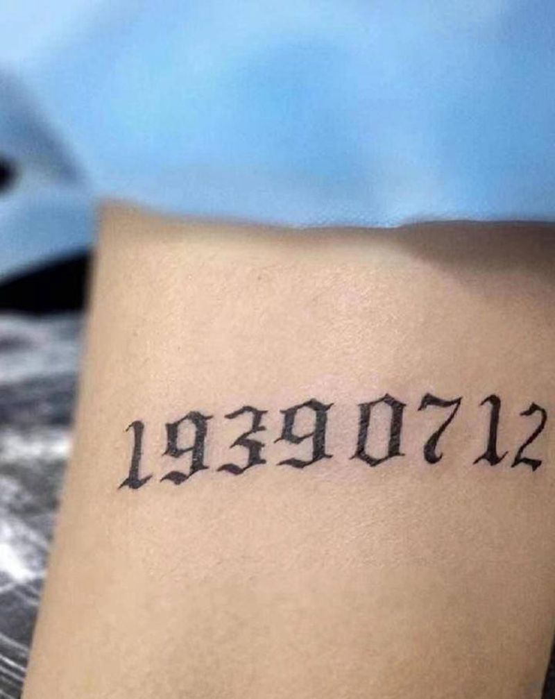 数字纹身图片_手臂图腾纹身图案