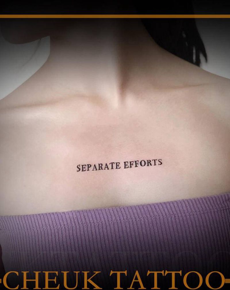 清新字母纹身图片_胸部花体字纹身图案