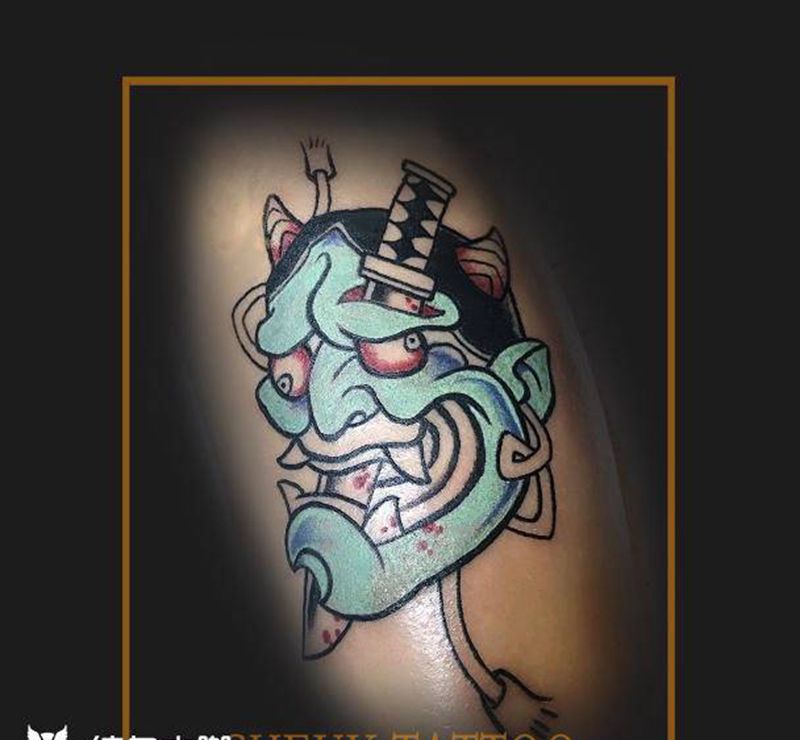 般若纹身图片_手臂New SchoolOld School纹身图案