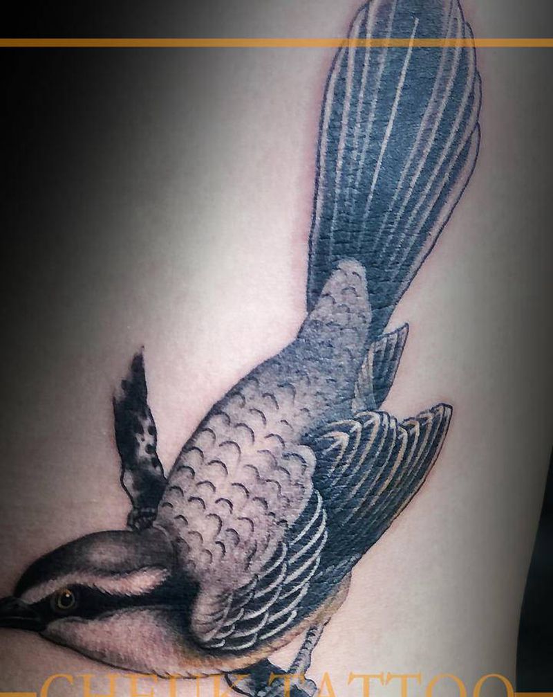 工笔鸟纹身图片_水墨水彩纹身图案