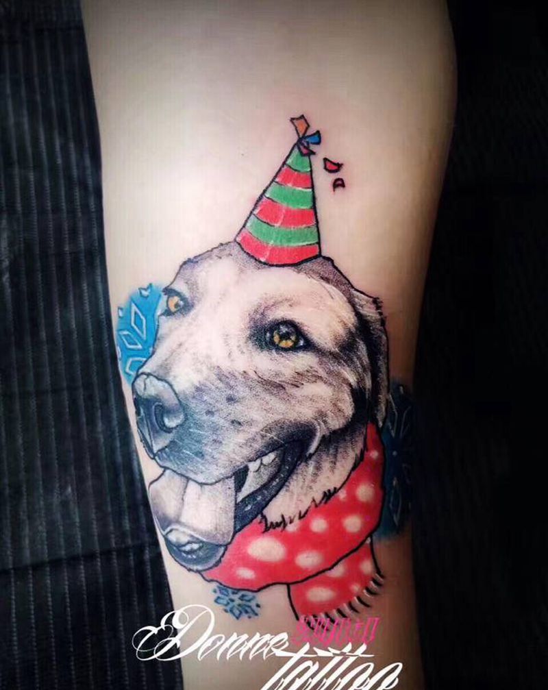 彫青早期萌宠系列纹身图片_手部纹身图案