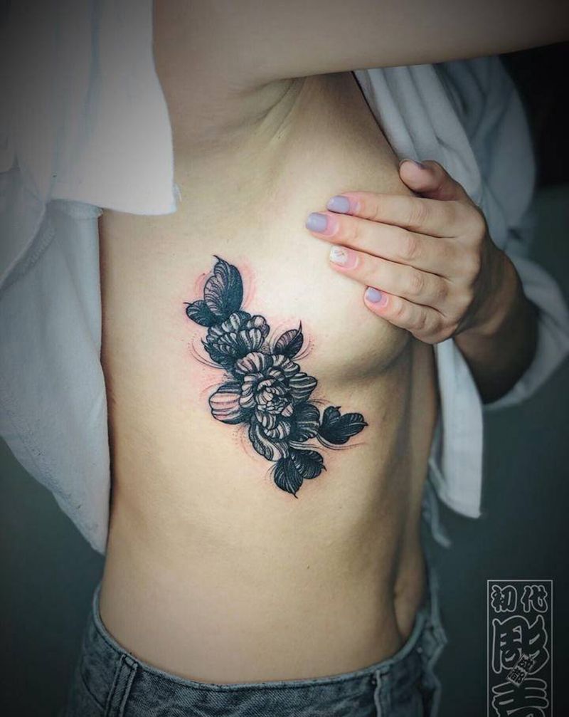 定制纹身图片_胸部纹身图案