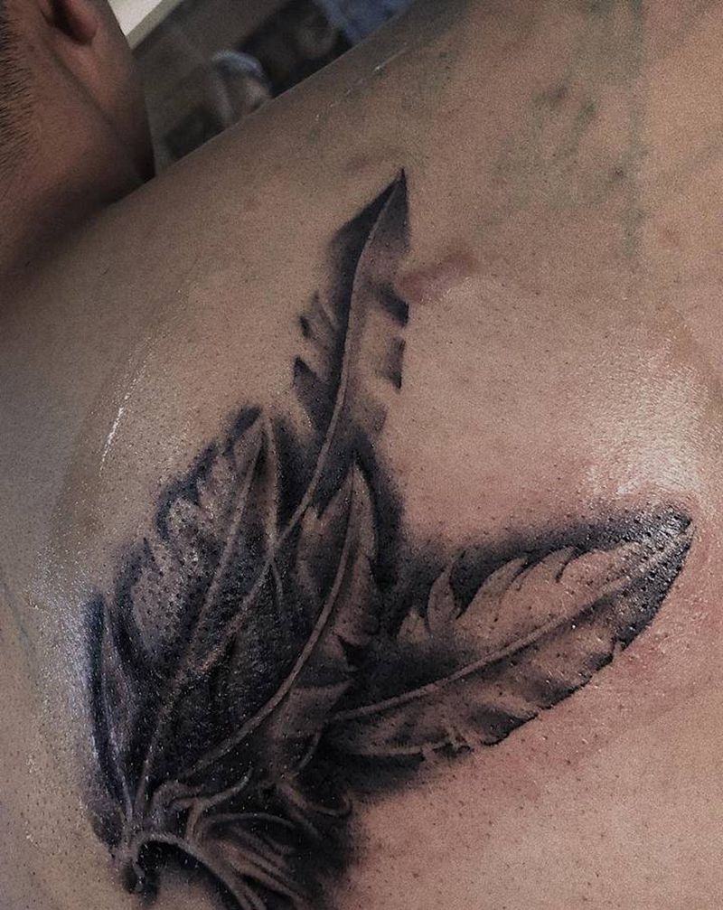 进度80%纹身图片_背部花体字欧美写实纹身图案