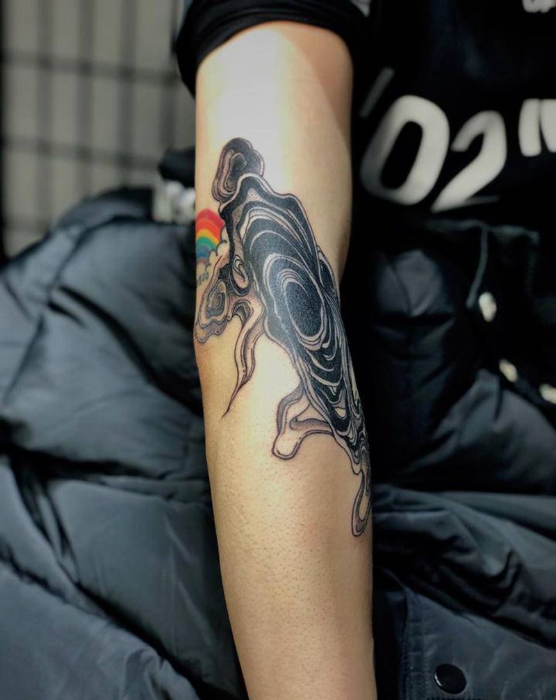 老图衔接纹身图片_手臂纹身图案