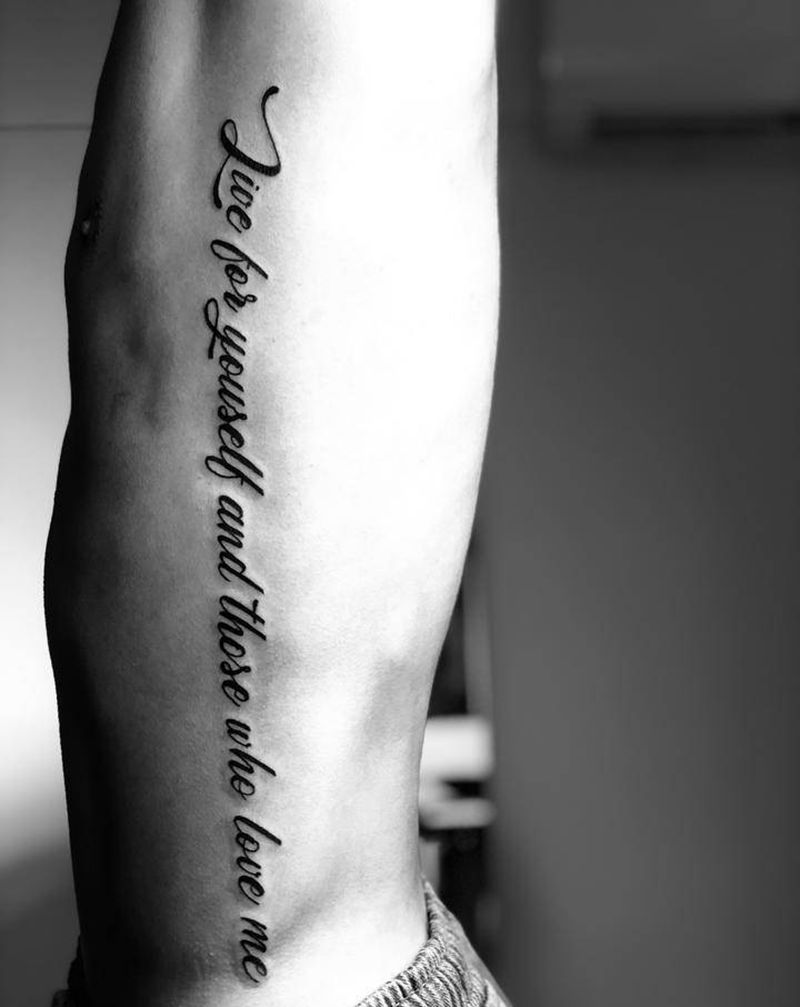 英文纹身图片_腹部纹身图案