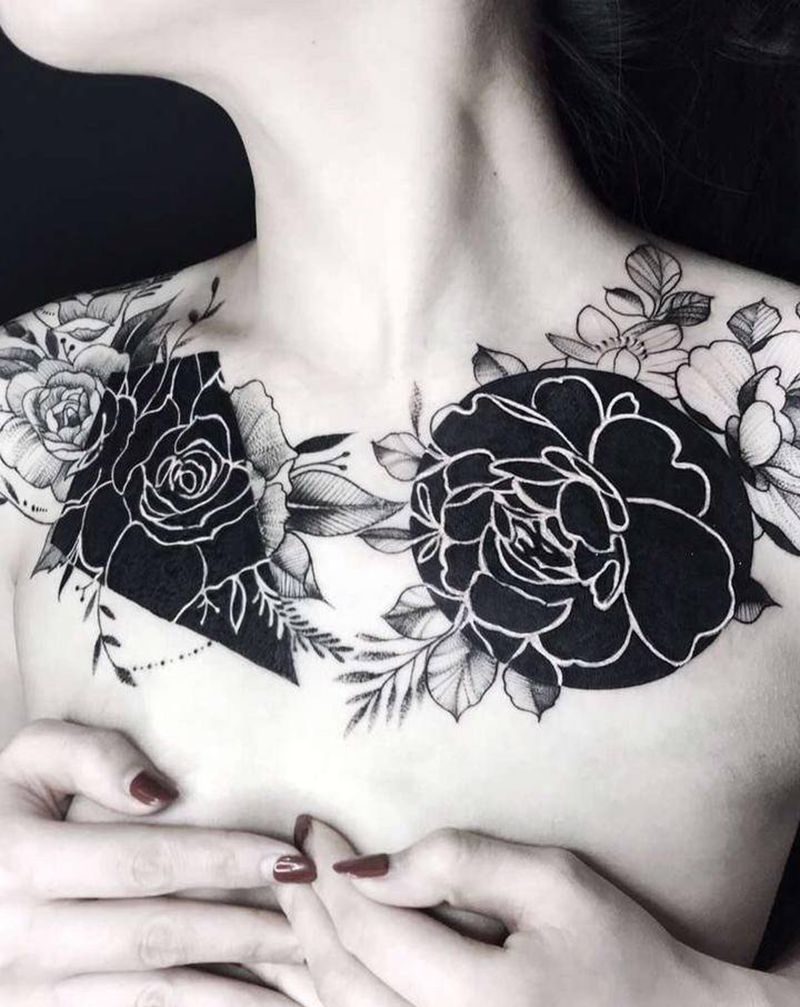 遮盖#派#纹身图片_胸部纹身图案