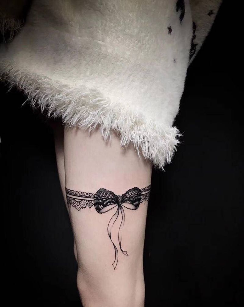 #卷#纹身图片_腿部纹身图案