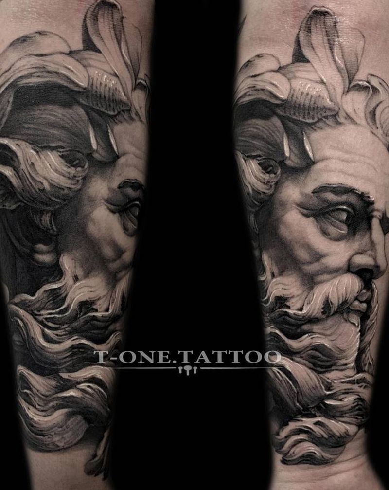 T-one纹身图片_手臂腿部欧美写实暗黑纹身图案