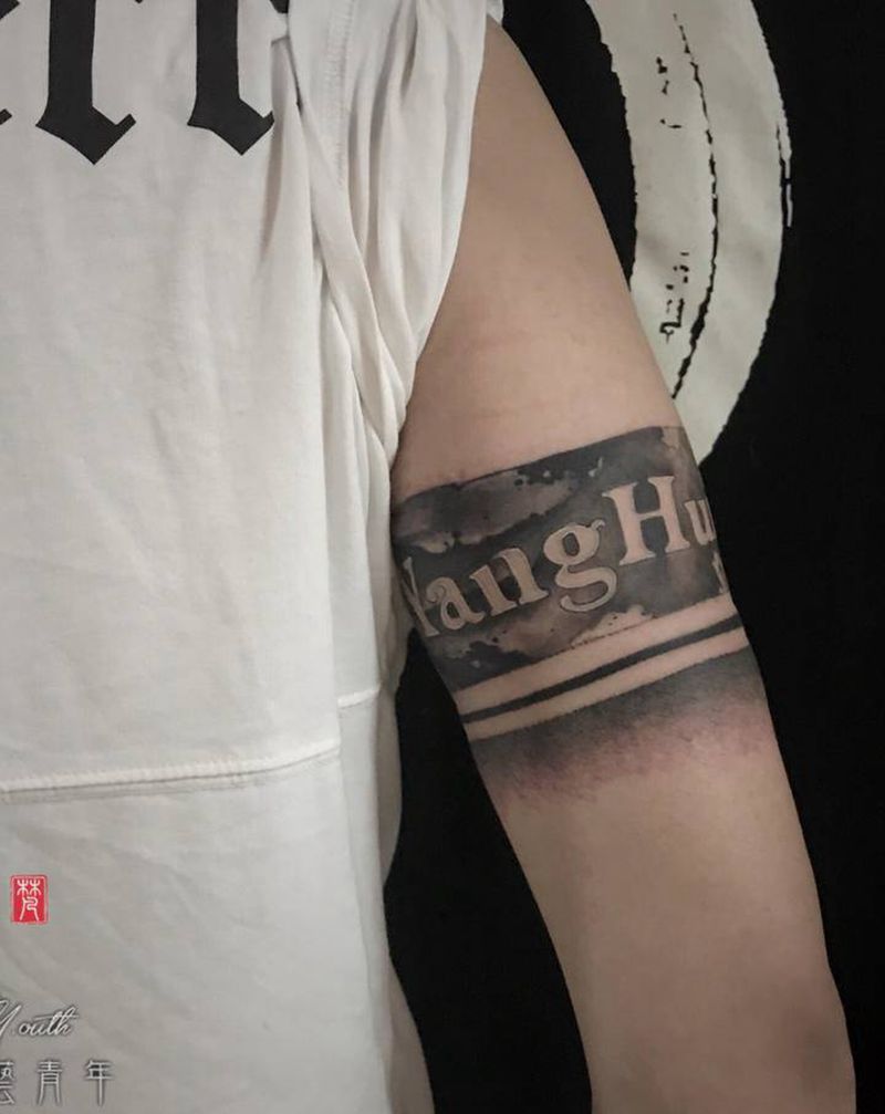 臂环纹身图片_手臂原创纹身图案