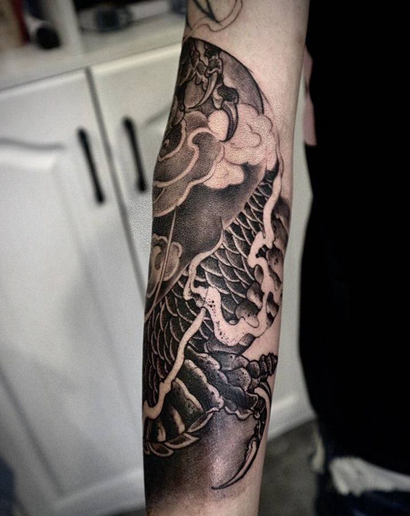 花臂纹身图片_手臂新传统纹身图案