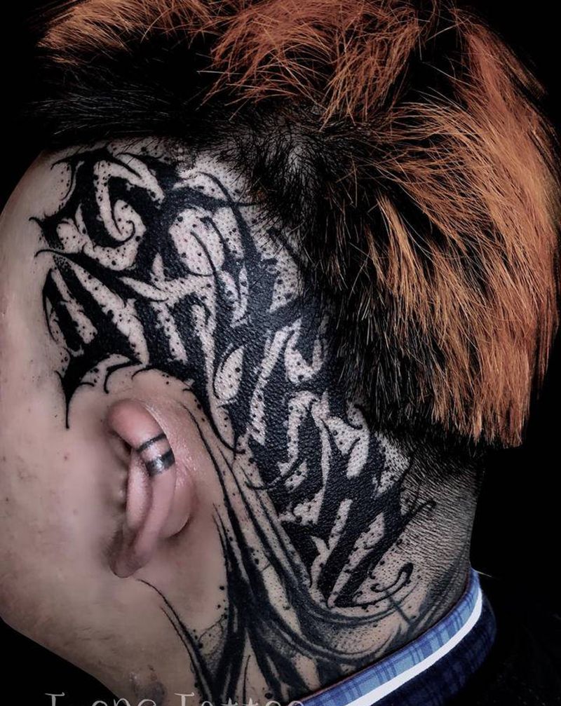 T-one纹身图片_花体字原创花体字纹身图案