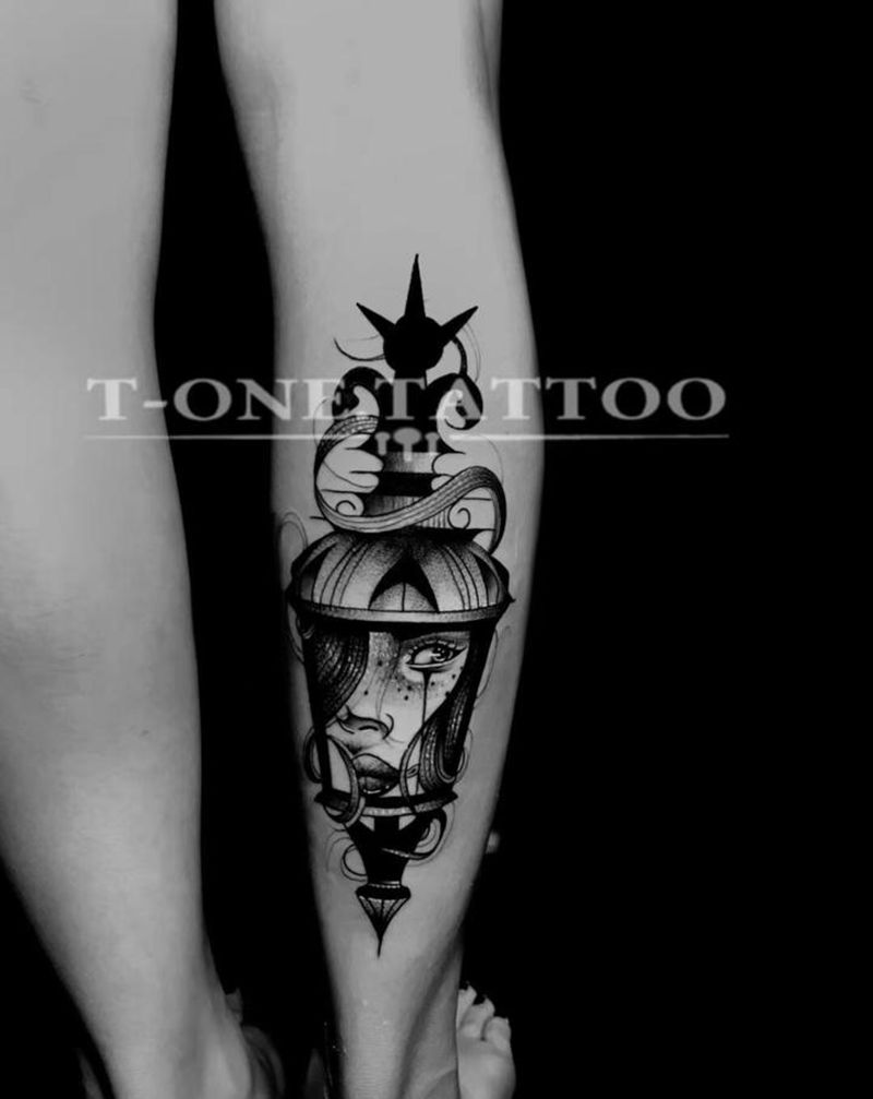 T-one纹身图片_手部手臂欧美写实原创纹身图案