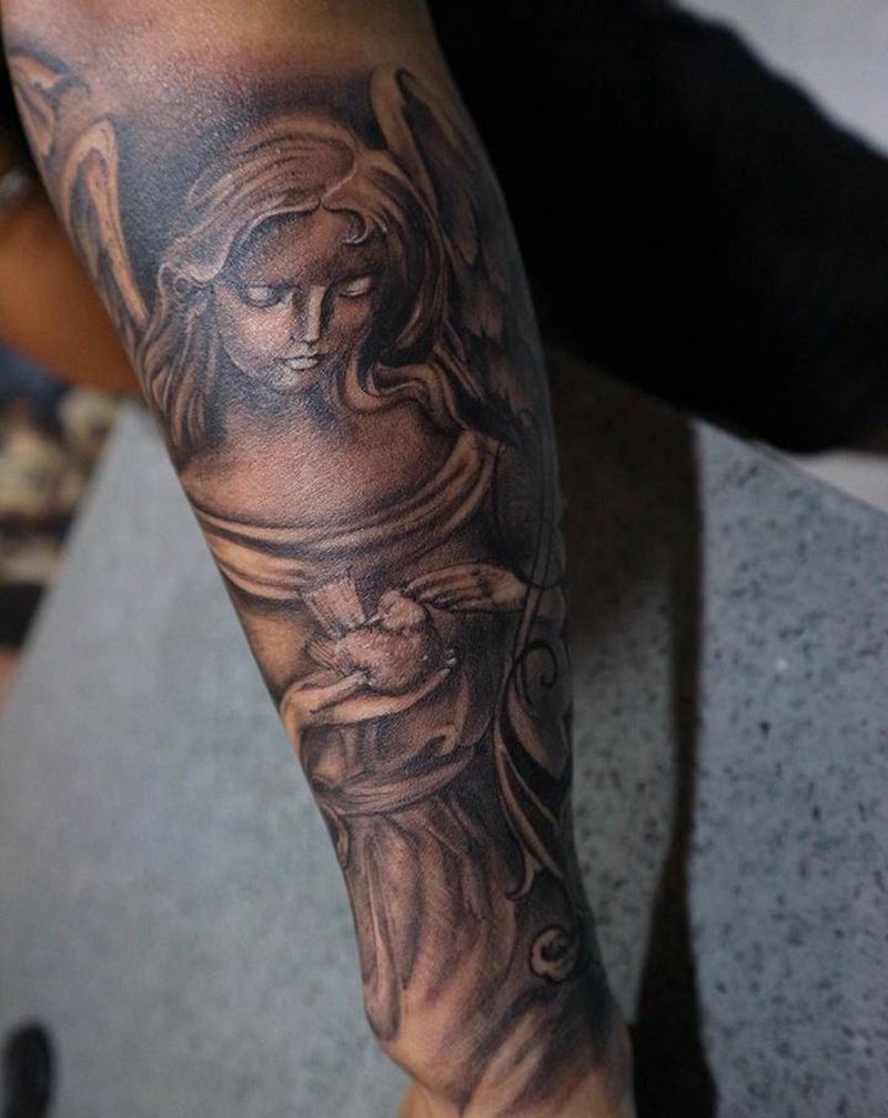 work纹身图片_手臂欧美写实纹身图案