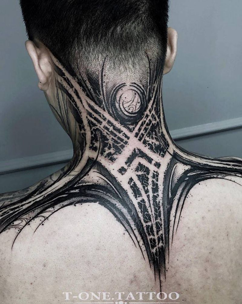 T-one纹身图片_花体字纹身图案