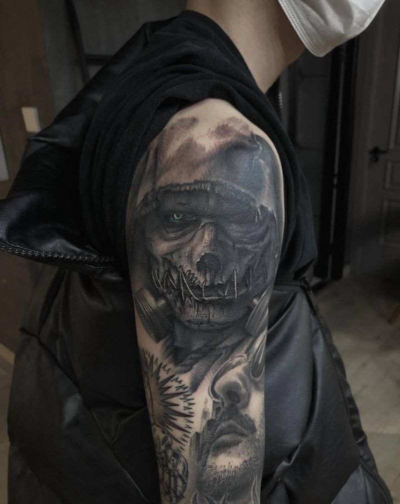 em纹身图片_手臂欧美写实纹身图案