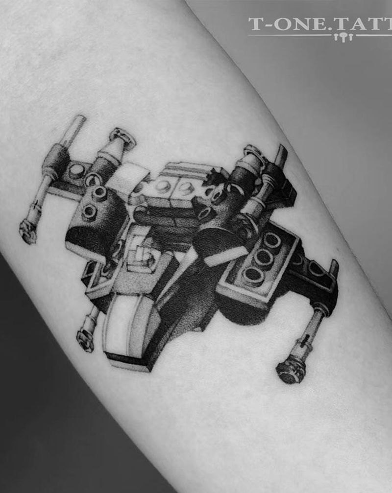 T-one纹身图片_手臂欧美写实纹身图案