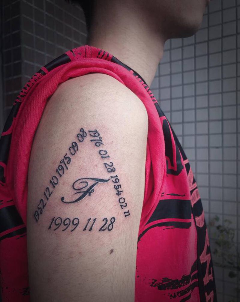 生辰纹身图片_手臂纹身图案