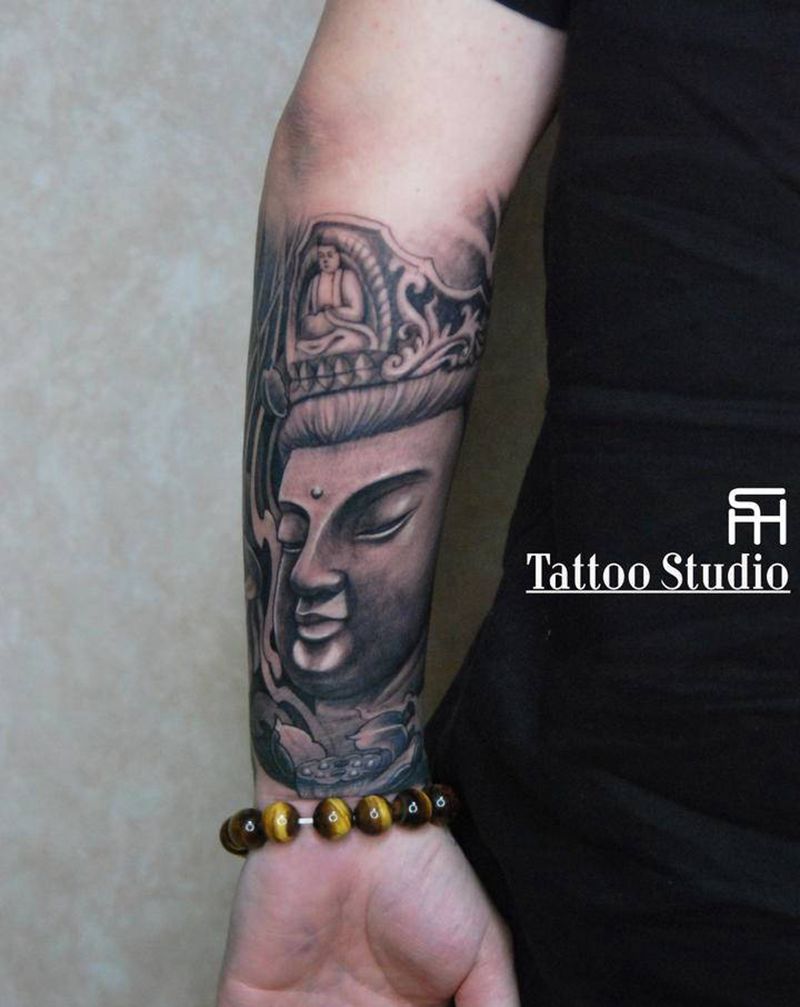 佛纹身图片_新传统纹身图案
