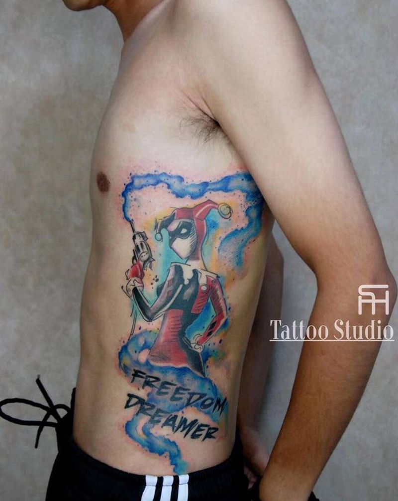 小丑？纹身图片_New School纹身图案