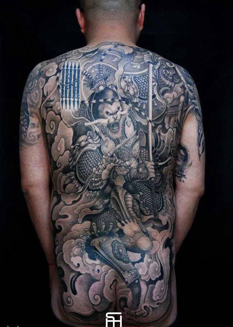 斗战胜佛纹身图片_新传统纹身图案