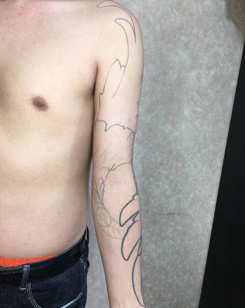 设计稿纹身图片_手部欧美写实纹身图案