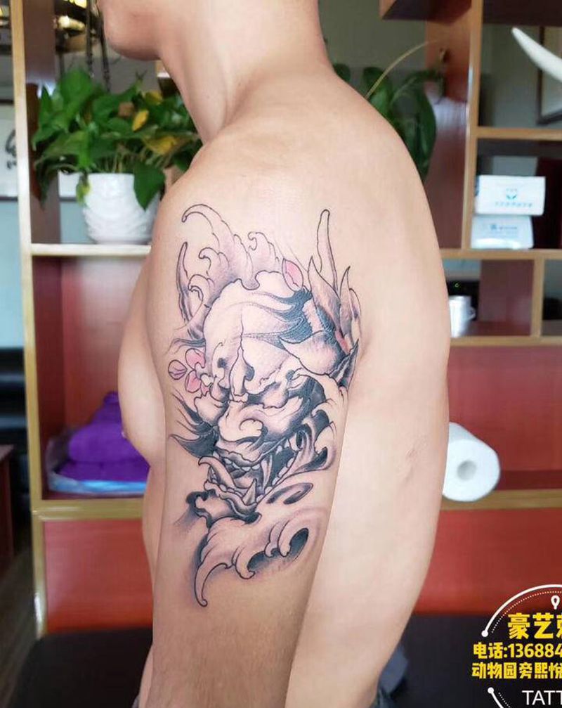 般若纹身图片_新传统纹身图案