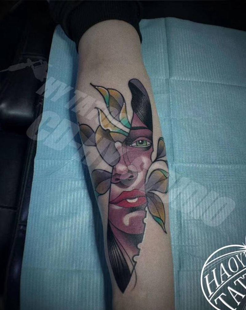 作品纹身图片_手臂Old School纹身图案