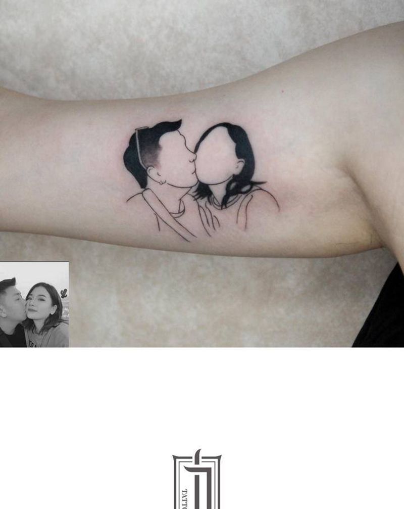 极简主义纹身图片_手臂图腾纹身图案