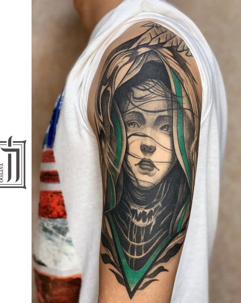 欧美纹身图片_手臂欧美写实纹身图案